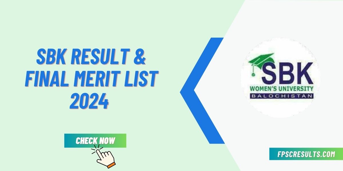 SBK Result & Final Merit List 2024