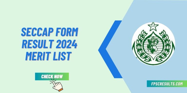 SECCAP Form Result 2024 Merit List Check Online